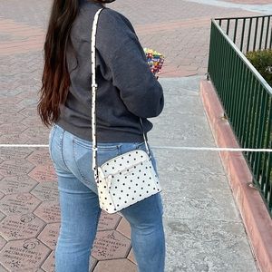 kate spade polka dot dome crossbody